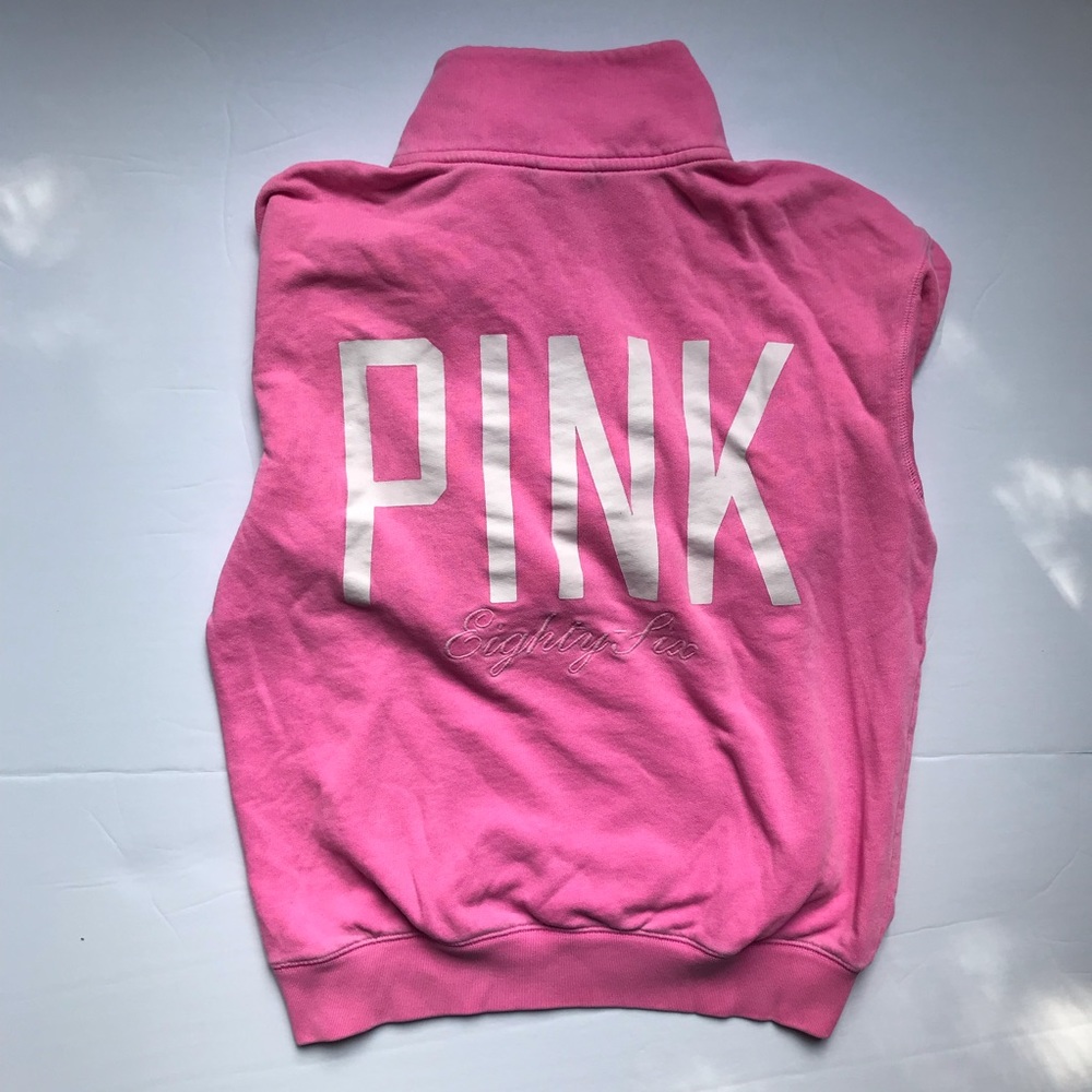 Victoria’s Secret PINK Pink 1/4 Zip Sweatshirt